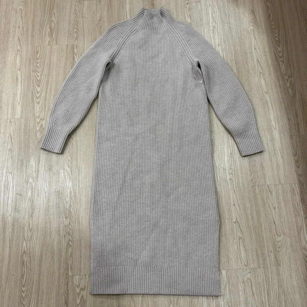 & other stories asos chunky knit high neck sweater dress midi nwt - Picture 4 of 4